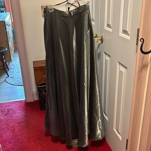 Silver lined maxi skirt